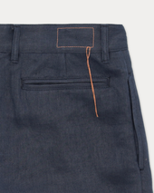 Newyork Pantaloni Con Pences In Lino