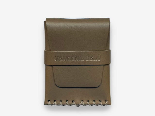 No. 155-GD Card Case with Flap GD, Taupe