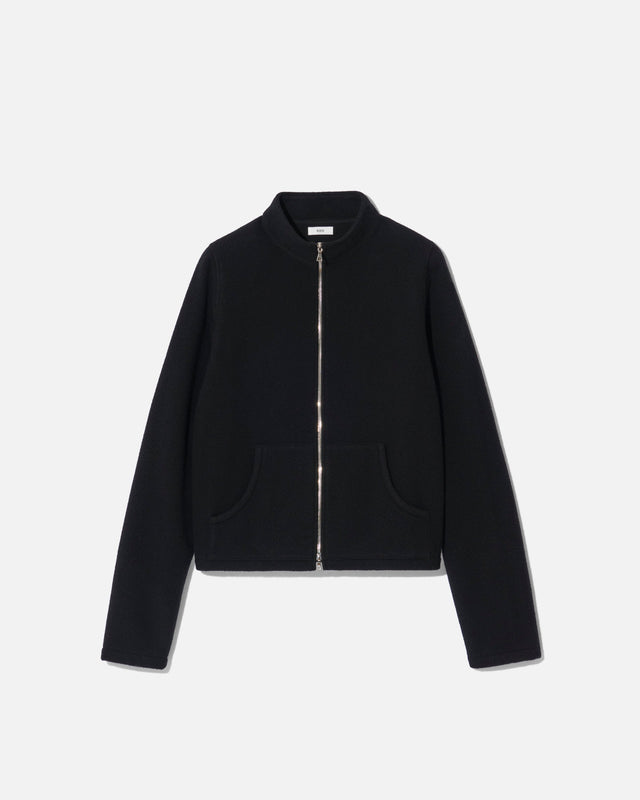 Fleece full zip black