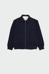 Midnight Indigo Bomber Jacket