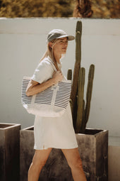 Stripe Day Tote