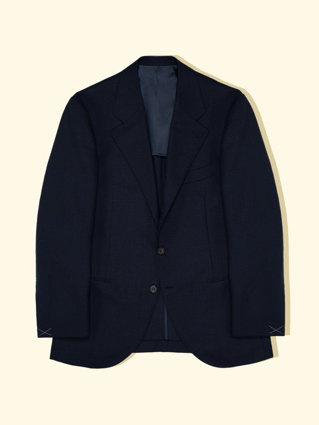 Tropical Wool Suit Jacket - Navy — The Anthology
