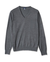 Ff30g V Neck Sweater Super Extra Fine Merino