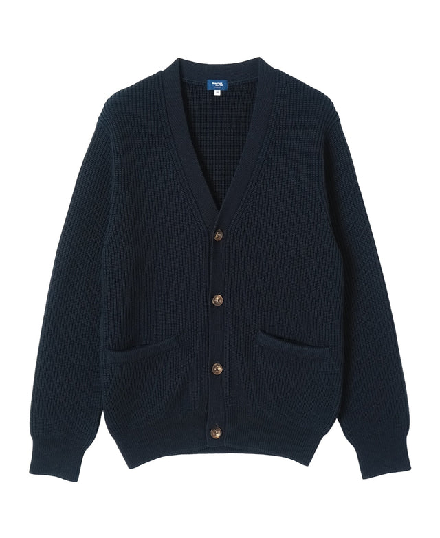 7 Gauge Ribbed Knit Cardigan