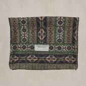 Fairisle Print Silk Scarf By Echo For Anderson Sheppard