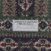 Fairisle Print Silk Scarf By Echo For Anderson Sheppard