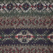 Fairisle Print Silk Scarf By Echo For Anderson Sheppard