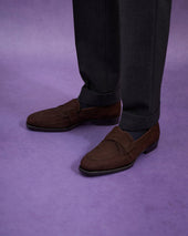 Natalino X Cnes Butterfly Loafer Dark Brown Suede