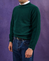 Shetland Wool Crew Neck Sweater