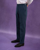 Flat Front Trouser Brushed Cotton