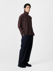 Noam Tropical Wool Pant In Darkest