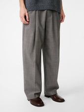 Noam Tropical Wool Pant In Warm Grey