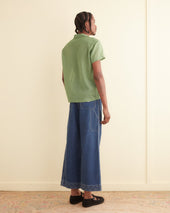 Voile Short Sleeve Shirt - Green