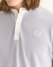 Newton Stripe Polo - Blue