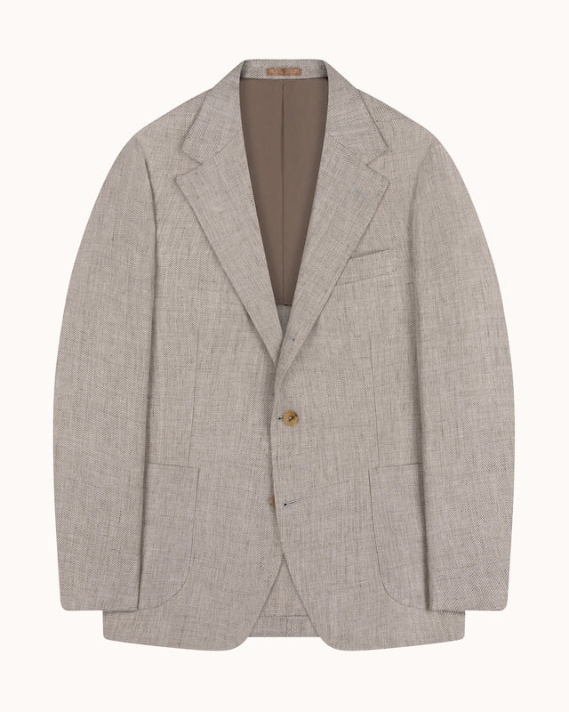 Sport Jacket - Sandstone Linen Wool