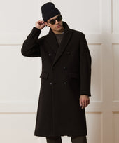 Italian Wool-Cashmere Double-Breasted Topcoat