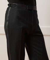Straight Fit Italian Flannel Tuxedo