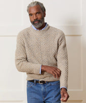 Donegal Cable Knit Sweater