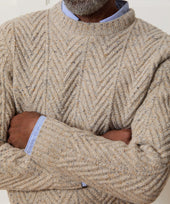 Donegal Cable Knit Sweater