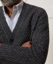 Donegal Cable Knit Cardigan