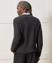 Donegal Cable Knit Cardigan