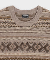 Merino Fair Isle Crewneck Sweater