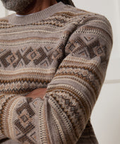 Merino Fair Isle Crewneck Sweater