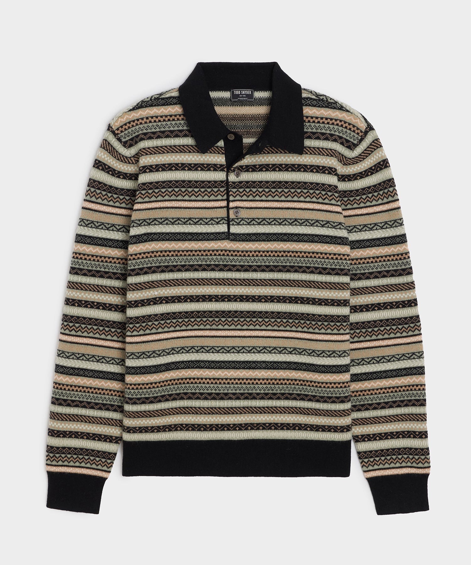 Wool Fair Isle Sweater Polo