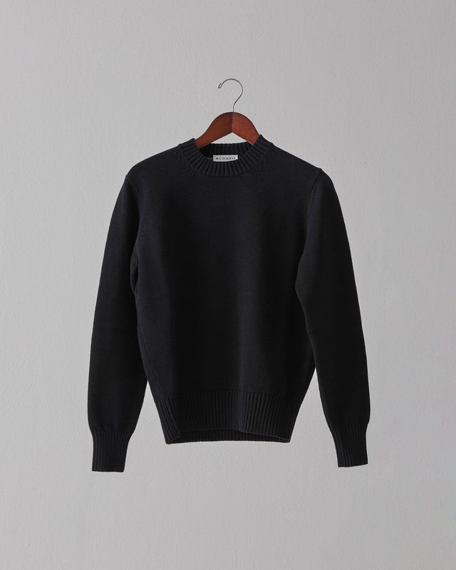 Nonpareil Heavy Crew Neck in Nero