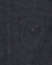 Ntex Camicia Texana In Japan Indigo Rinsed
