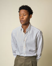 Button Down Collar Shirt Cotton Linen
