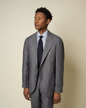 Sport Jacket Grey High Twist Linen