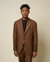 Sport Jacket Brown Linen