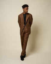 Sport Jacket Brown Linen