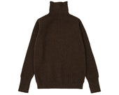 Navy Turtleneck Natural Brown