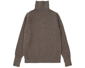 Navy Turtleneck Natural Taupe