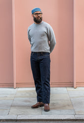 NW1 Relaxed Heritage Indigo 14oz Aramid Rinsed Japanese Raw Selvedge Mens Jeans
