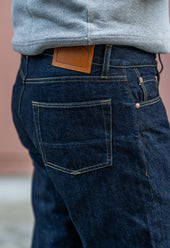 NW1 Relaxed Heritage Indigo 14oz Aramid Rinsed Japanese Raw Selvedge Mens Jeans
