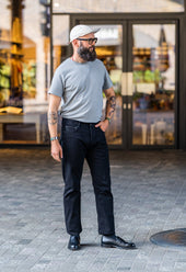 NW8 Heritage Slim Rinsed 'Stay Black' 14.5oz Italian Selvedge Mens Jeans
