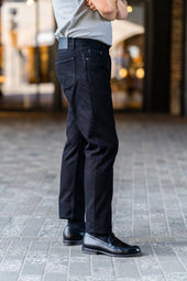 NW8 Heritage Slim Rinsed 'Stay Black' 14.5oz Italian Selvedge Mens Jeans