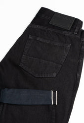 NW8 Heritage Slim Rinsed 'Stay Black' 14.5oz Italian Selvedge Mens Jeans