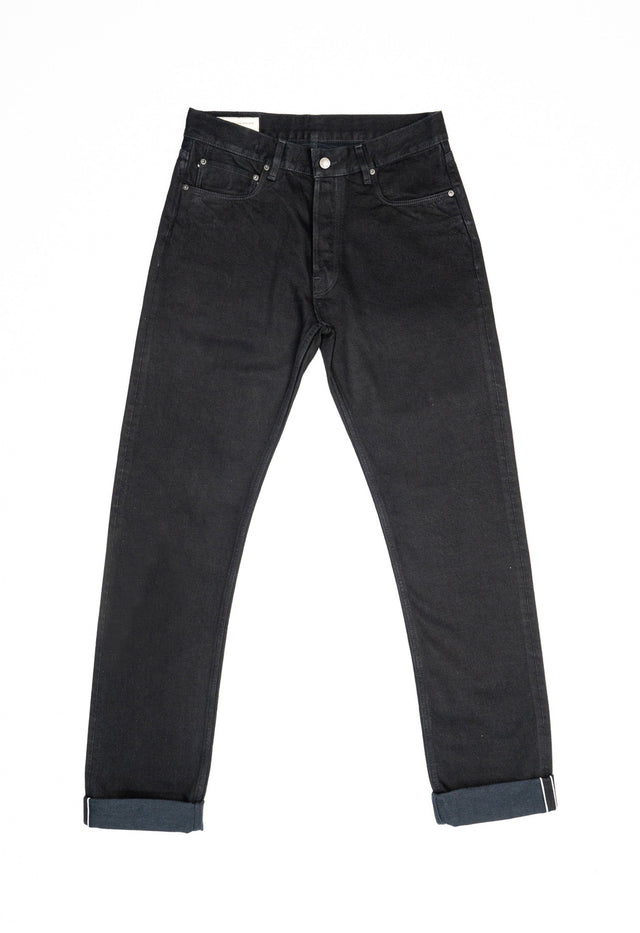 NW8 Heritage Slim Rinsed 'Stay Black' 14.5oz Italian Selvedge Mens Jeans