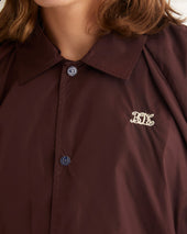 Nylon Track Jacket - Burgundy
