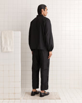 Nylon Track Jacket - Black