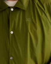 Nylon Track Jacket - Olive