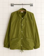 Nylon Track Jacket - Olive