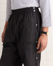 Nylon Tear-Away Track Pants - Black