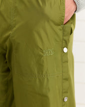 Nylon Tear-Away Track Pants - Olive