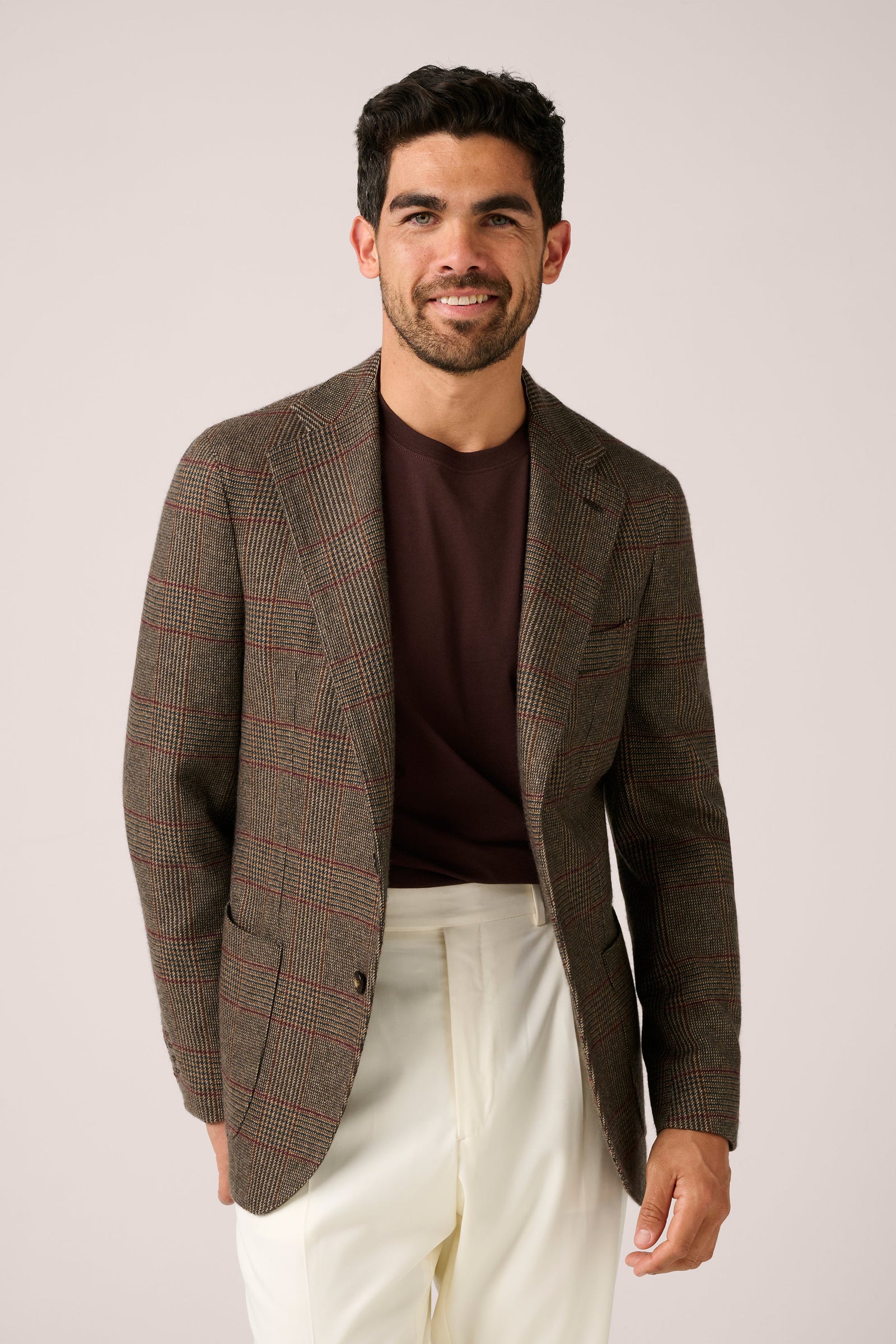 Naples Blazer 100 Cashmere Check