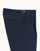 Single Pleat Trouser Linen